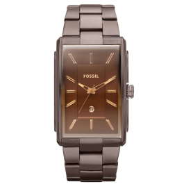 Horlogeband Fossil FS4679 Roestvrij staal (RVS) Bruin 26mm